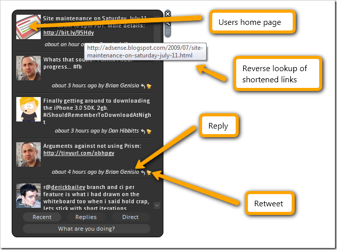 TweetZ feature map