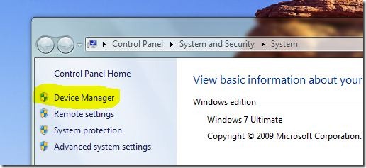 Windows 7 properties windows